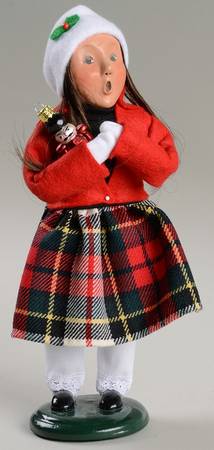 Traditional Assorted Carolers Girl With Nutcracker Ornament-Red - Nb747, No Box