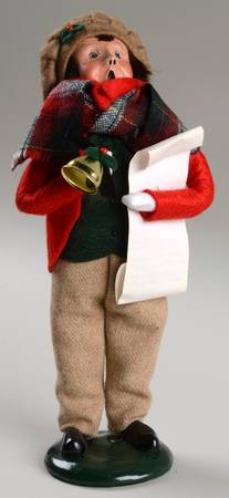 Traditional Assorted Carolers Boy With Bell- Red Coat - Nb794, No Box