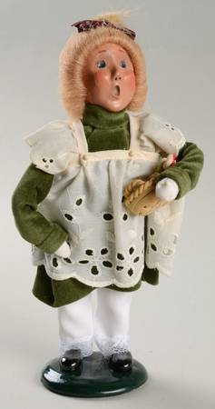 Traditional Assorted Carolers Girl W/ Basket Cookies/Candy - Nb854, No Box