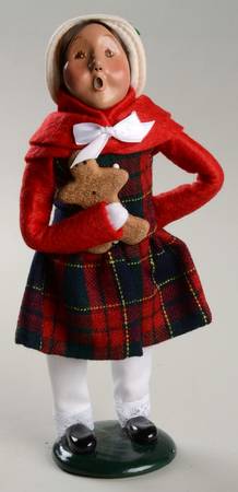 Traditional Assorted Carolers Girl With Gingerbread Man - Nb853, No Box