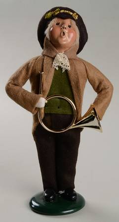 Musicians Victorian Boy With Post Horn - No Box