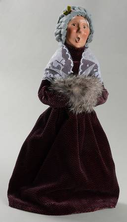 Traditional Assorted Carolers Victorian Grandmother-Lace Shawl - No Box