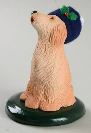 Singing Dogs Golden Retreiver In Blue Hat - No Box