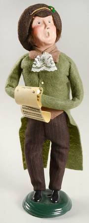 Traditional Assorted Carolers Man With Music Sheet - No Box