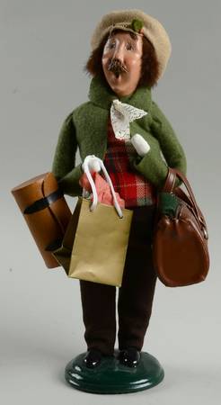 Traditional Assorted Carolers Traveler Man-Green Coat - Nb944, No Box