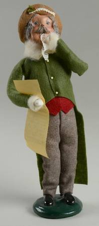 Traditional Assorted Carolers Grandfather With Music - Nb754, No Box