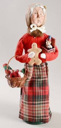 Traditional Assorted Carolers Shopper Grandmother With Gingerbread-Red - Nb964, No Box