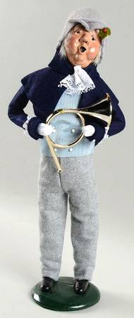 Musicians Victorian Grandfather Post Horn Player - No Box