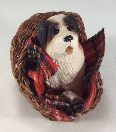 Singing Dogs Dog In Basket - No Box