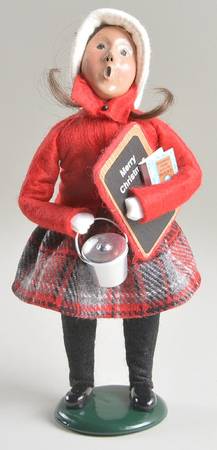 Traditional Assorted Carolers School Girl-Red Coat - Nb807, No Box