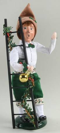 Traditional Assorted Carolers Berry Boy With Ladder - No Box Nb1201