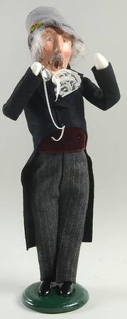 Traditional Assorted Carolers Victorian Grandfather With Pocket Watch - No Box Nb1166