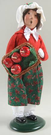 Traditional Assorted Carolers Teen Girl With Candy Apples - No Box Nb1164