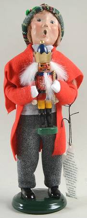 Traditional Assorted Carolers Boy With Nutcracker-Red Coat - No Box