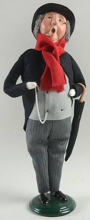 Traditional Assorted Carolers Grandfather With Umbrella & Pocket Watch - No Box Nb1233
