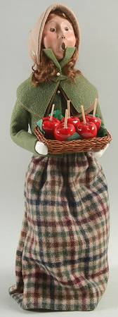 Traditional Assorted Carolers Woman With Candy Apples - No Box Nb1229