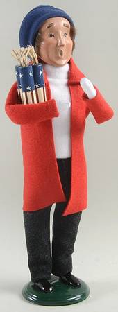Traditional Assorted Carolers Man With Fireworks - No Box Nb1225