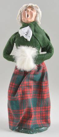 Traditional Assorted Carolers Grandmother With Muff-Lace Cap - No Box