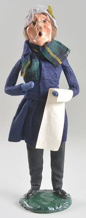 Traditional Assorted Carolers Glasses Man With Music-Blue Coat - No Box Nb1301