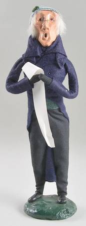 Traditional Assorted Carolers Grandfather In Blue Coat Glasses - No Box Nb1300