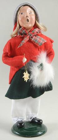 Specialty Carolers Moravian Girl With Star Ornament - No Box