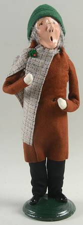 Traditional Assorted Carolers Grandfather In Long Brown Coat - Nb628, No Box