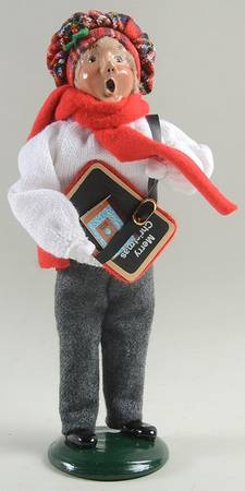 Traditional Assorted Carolers Teen School Boy-White Sweater - No Box Nb1495