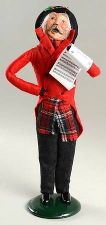 Traditional Assorted Carolers Grandfather With Music-Red Coat - Nb727, No Box