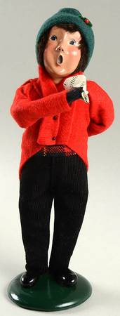 Traditional Assorted Carolers Boy With Chestnuts-Red Coat - Nb724, No Box