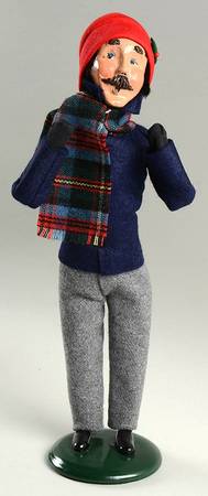 Traditional Assorted Carolers Man In Blue Coat - Nb720, No Box