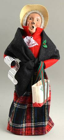 Traditional Assorted Carolers Grandmother With Music And Shopping Bag - Nb670, No Box