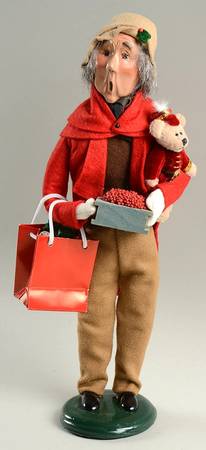 Traditional Assorted Carolers Grandfather Shopper With Berries - Nb799, No Box