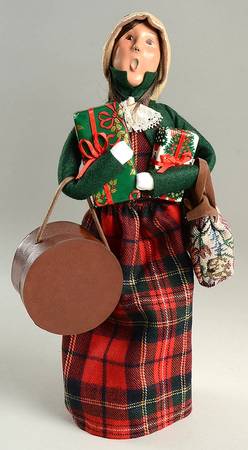 Traditional Assorted Carolers Traveler Woman-Green Coat - Nb796, No Box