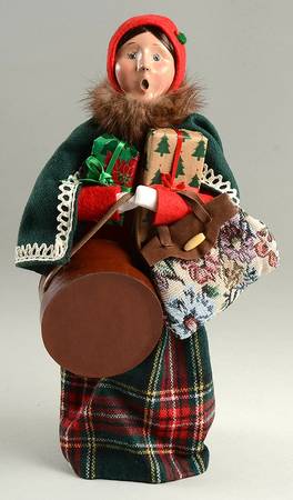 Traditional Assorted Carolers Traveler Woman-Green Cape - Nb795, No Box