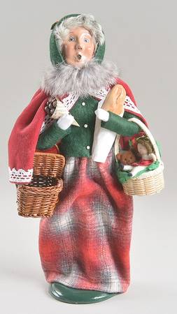 Traditional Assorted Carolers Shopper Grandmother With Doll And Chestn - Nb973, No Box