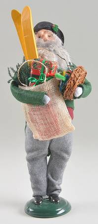 Traditional Assorted Carolers Bearded Shopper Grandfather Green - Nb1004, No Box