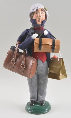 Traditional Assorted Carolers Traveler Man-Blue Coat - Nb1059, No Box