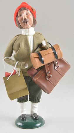 Traditional Assorted Carolers Traveler Man-Olive Green Coat And Pants - Nb1020, No Box
