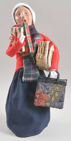 Traditional Assorted Carolers Traveler Woman-Red Coat - Nb1041, No Box
