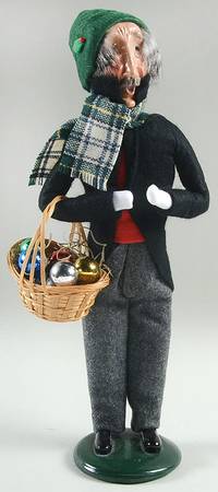 Traditional Assorted Carolers Grandfather With Ornament Basket - No Box