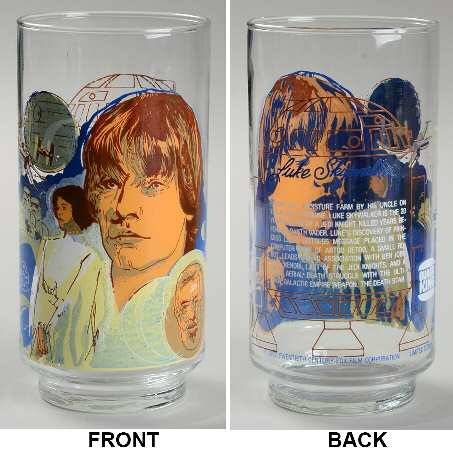 Star Wars Glassware Luke Skywalker - No Box