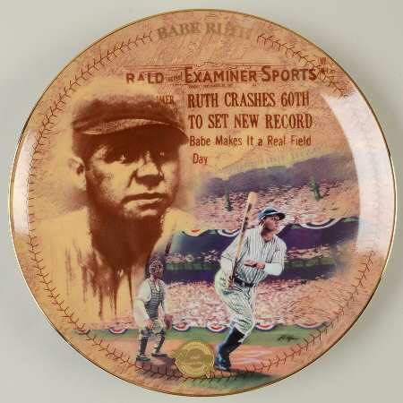 Babe Ruth Centennial The 60th Homer - No Box by Bradford Exchange