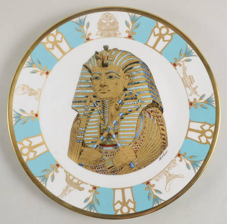 Tutankhamun Commemorative Plate - Boxed