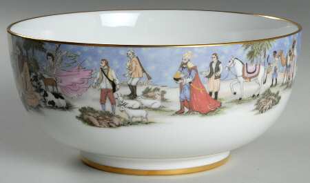 Boehm Giftware Christmas Story Bowl - With Box