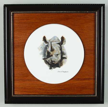 Boehm Giftware Big Five Rhino-Wall Plaque - No Box