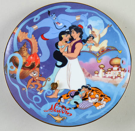 Disneys Musical Memories-Plate Aladdin's Magical New World - No Box by Bradford Exchange