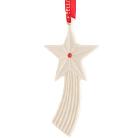 Belleek Christmas Ornament Gem Shooting Star - Boxed
