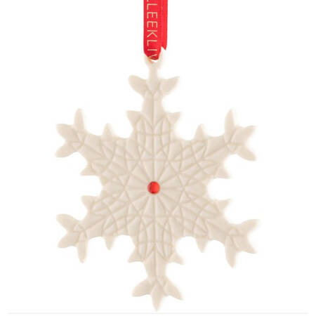 Belleek Christmas Ornament Gem Snowflake - Boxed