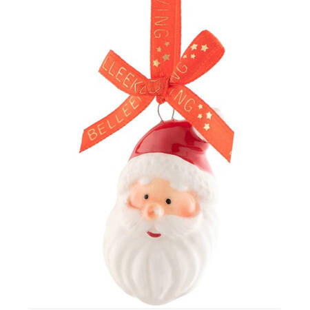 Belleek Christmas Ornament Mini Santa - Boxed