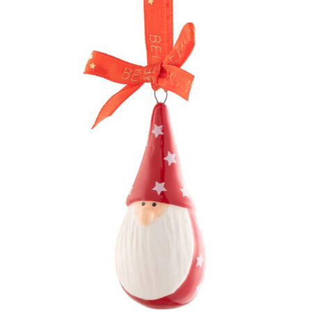 Belleek Christmas Ornament Mini Santa Gonk - Boxed
